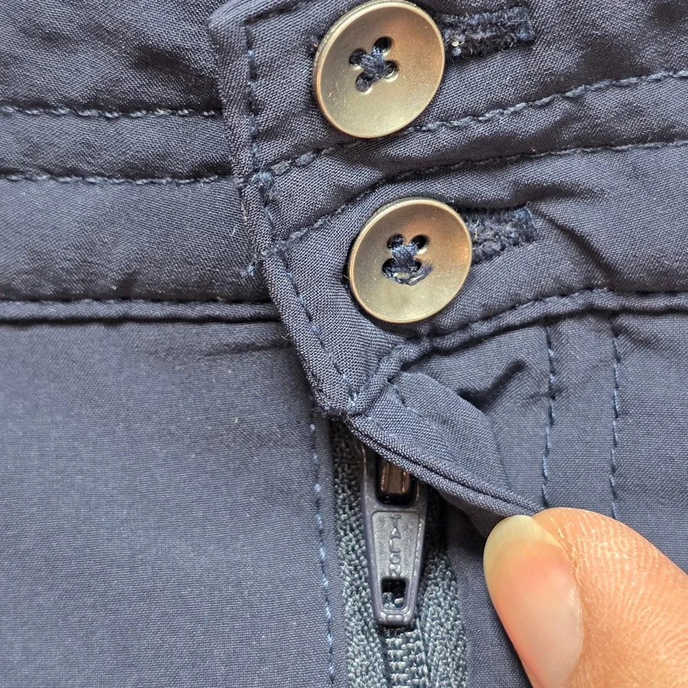 Eddie Bauer Travex Navy Blue‎ Skort Womens 16 Hiking Travel Active 21551044